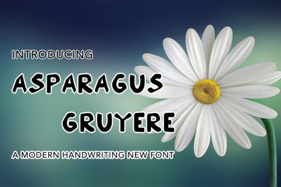 Asparagus Gruyere Font for Creative Projects