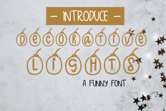 Decorative-lights: A Versatile Font for Holiday-Themed Projects and Beyond