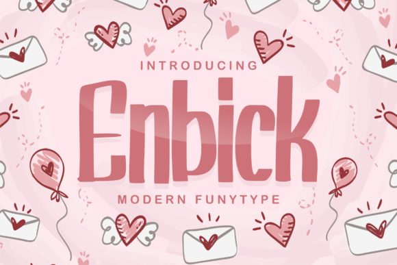 Enbick: A Friendly Font for Creative Expression