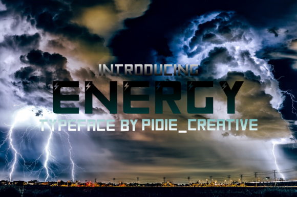 Energy: A Bold Display Font That Electrifies Design