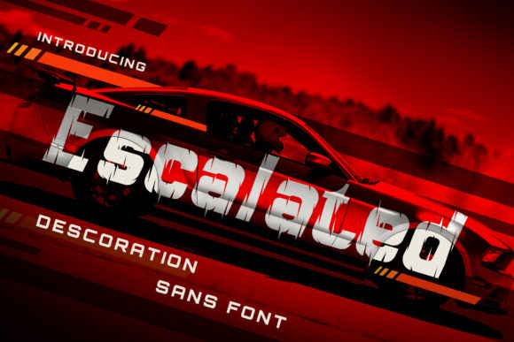 Escalated: A Racing-Themed Font That Adds Speed and Style to Your Designs