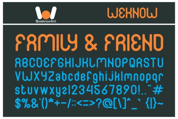 Family and Friend Font for Creative Projects
