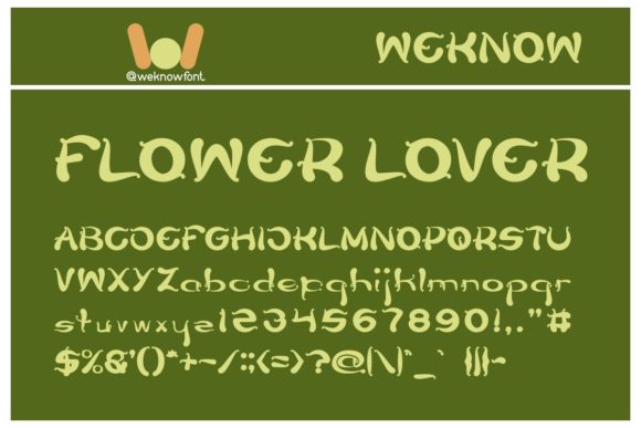 Flower Lover: A Simple and Neat Lettered Display Font for Creative Projects