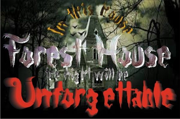 Forest House: A Hauntingly Unique Display Font for Halloween and Beyond