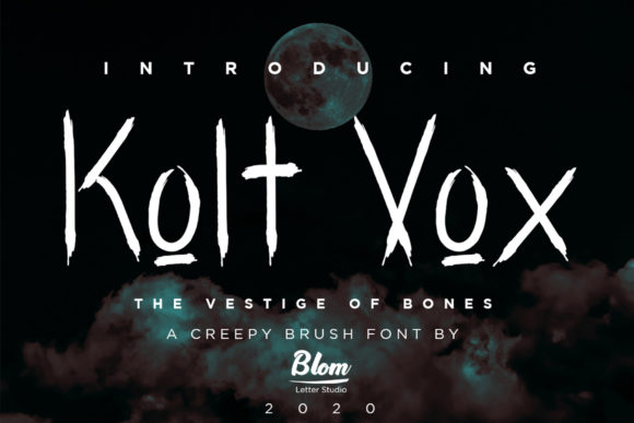 Kolt Vox: A Spooky Display Font That Adds Personality to Any Design