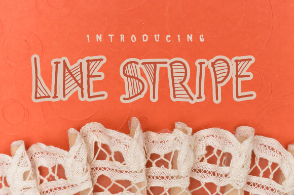 Line Stripe: A Simple and Neat Lettered Display Font for Modern Creativity
