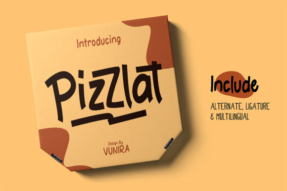 Pizzlat: A Simple and Neat Display Font for Creative Projects