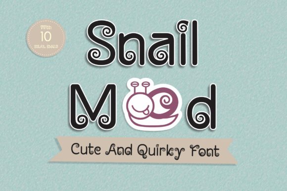 Snail Mood: A Quirky Font That Brings Joy to Design