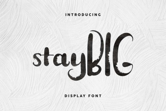 Stay BIG: The Unique Display Font That Can Transform Your Designs