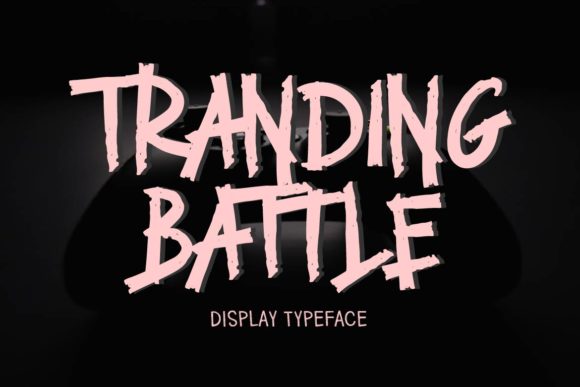 Tranding Battle: A Bold Display Font for Impactful Visual Communication